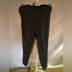 Abercrombie & Fitch Black Plaid Pants
